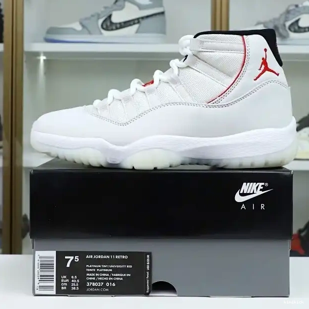 JORDAN RETRO TINT 11 XI AIR Kimikick PLATINUM 0528
